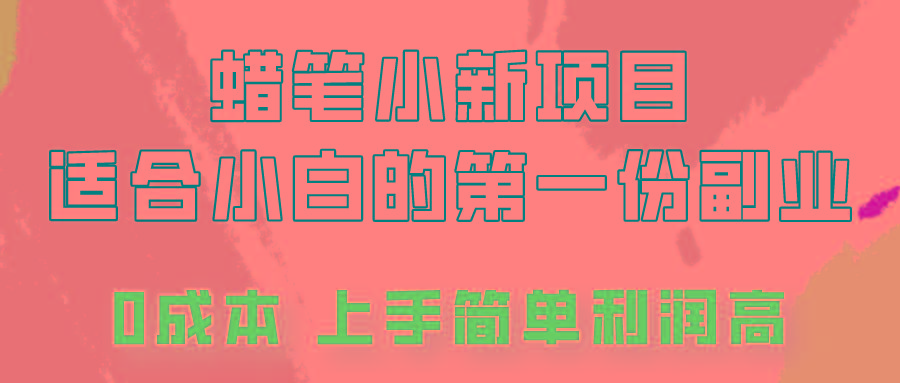 蜡笔小新项目拆解，0投入，0成本，小白一个月也能多赚3000+