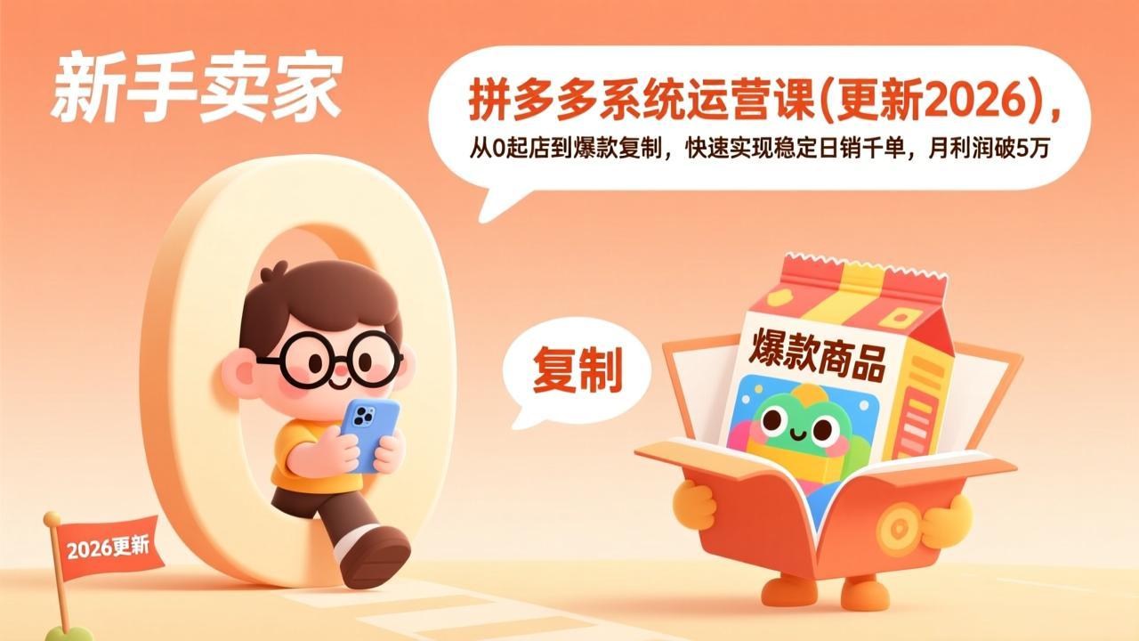 拼多多系统运营课(更新2026