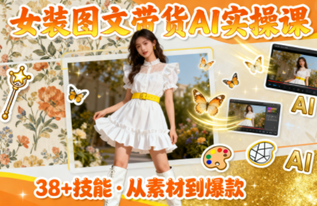 女装图文带货的AI实操课