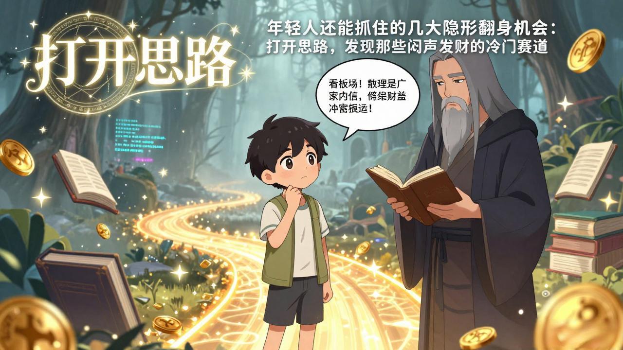 付费文1+2：年轻人还能抓住的几大隐形翻身机会：打开思路，发现那些闷声发财的冷门赛道