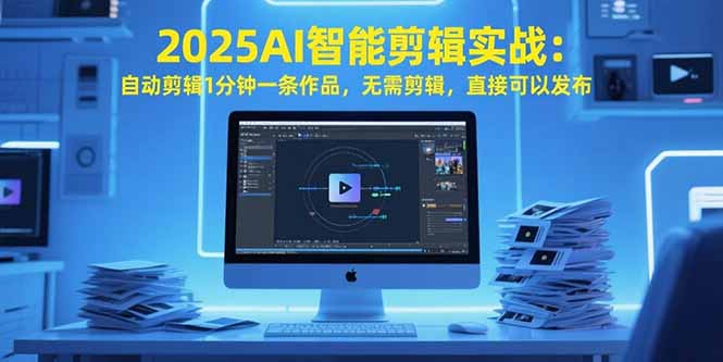 2025AI智能剪辑实战：自动剪辑1分钟一条作品，无需剪辑，直接可以发布