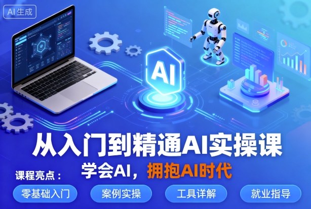 从入门到精通AI实操课，学会AI，拥抱AI时代