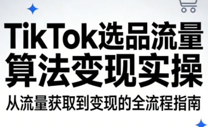 TikTok选品流量算法变现实操