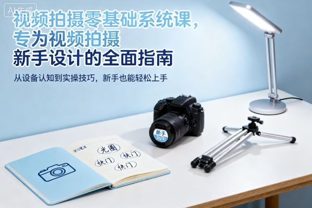 视频拍摄零基础系统课，专为视频拍摄新手设计的全面指南