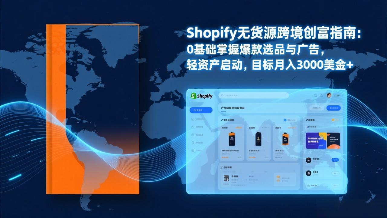 Shopify爆款打法实战：从选品到广告投放，复制爆款模型，驱动独立站月销售额破万刀