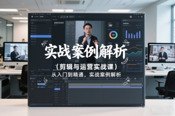 剪辑与运营实战课，从入门到精通，实战案例解析(更新2026)