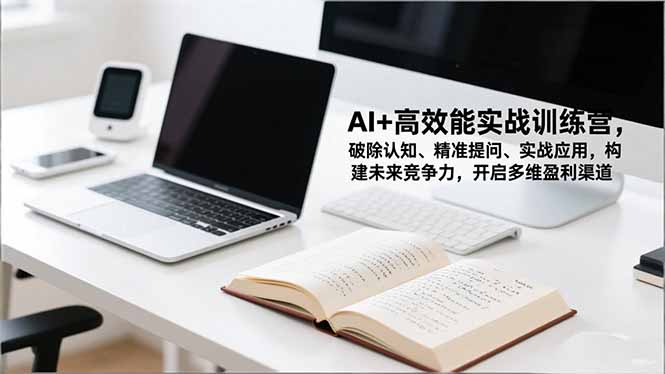 AI+高效能实战训练营，破除认知、精准提问、实战应用，构建未来竞争力，开启多维盈利渠道