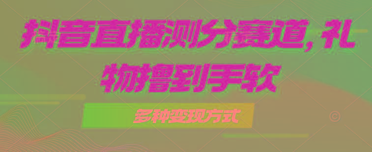 抖音直播测分赛道，多种变现方式，轻松日入1000+