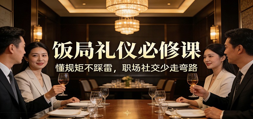 公众号收费文章：《饭局礼仪必修课：懂规矩不踩雷，职场社交少走弯路》