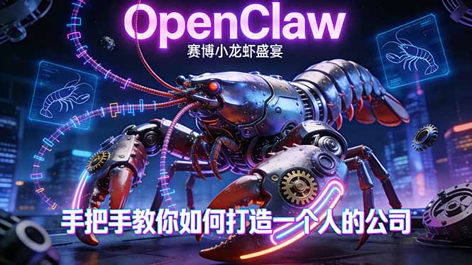 OpenClaw，小龙虾-从产品到爆款的成长之路，手把手教你如何打造一个人的公司