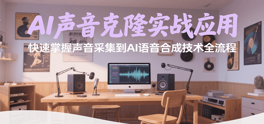 AI声音克隆实战应用，快速掌握声音采集到AI语音合成技术全流程