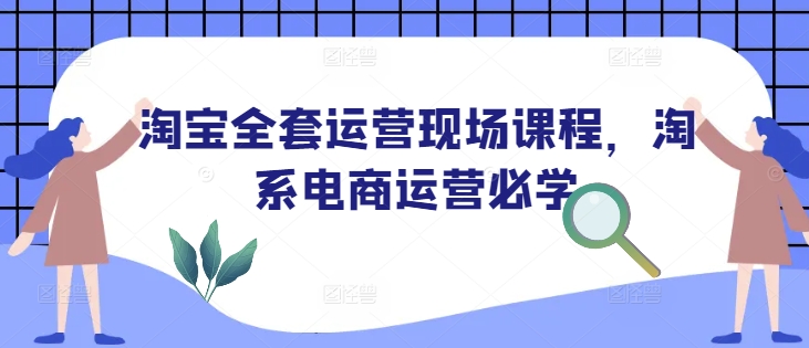 淘宝全套运营现场课程,淘系电商运营必学