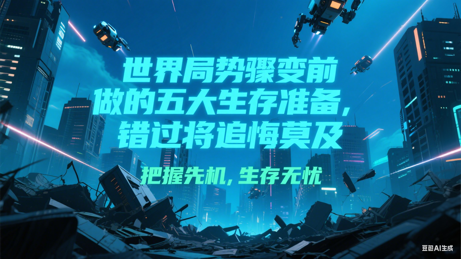 付费文章《世界局势骤变前必做的五大生存准备，错过将追悔莫及》