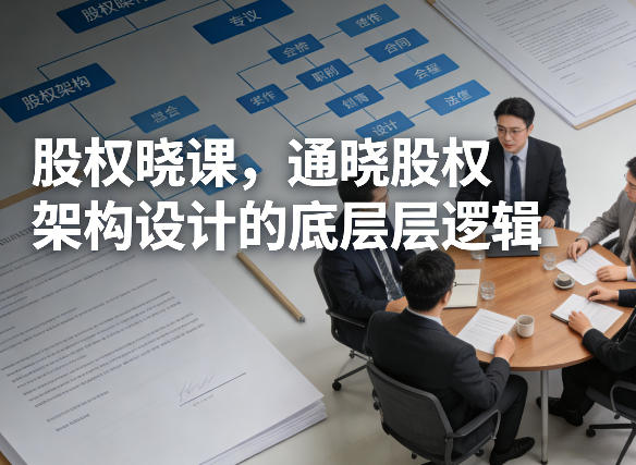 股权晓课，通晓股权架构设计的底层逻辑